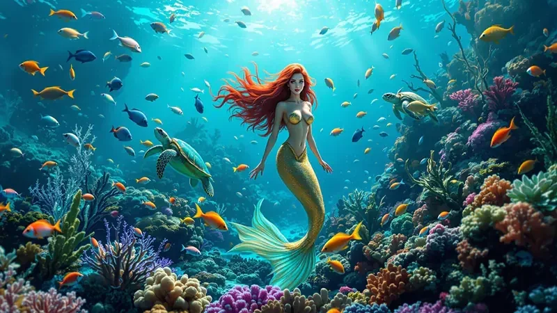 Visual permainan tembak ikan dengan target berwarna di layar