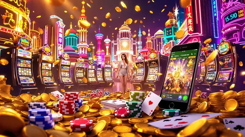 Layar slot video dengan simbol khusus dan tampilan reel